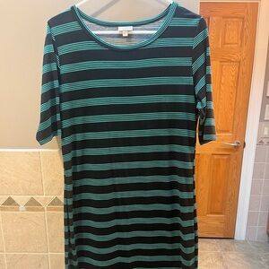 LuLaRoe long striped dress